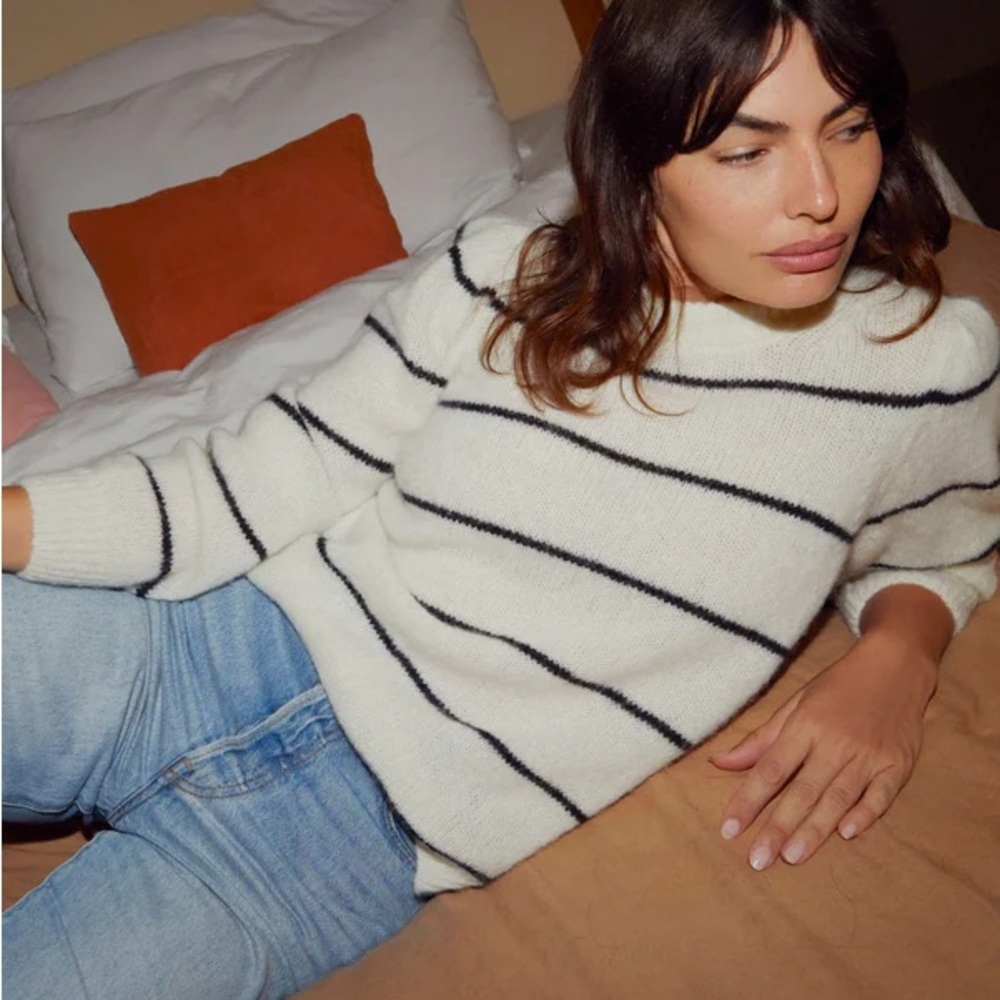 Nation Ltd Busy Sweater Marina Stripe XS